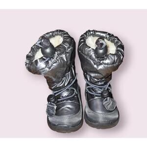Kamik Boots Kids Size 5 Silver Unisex